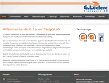 Tablet Screenshot of gleclerc.ch